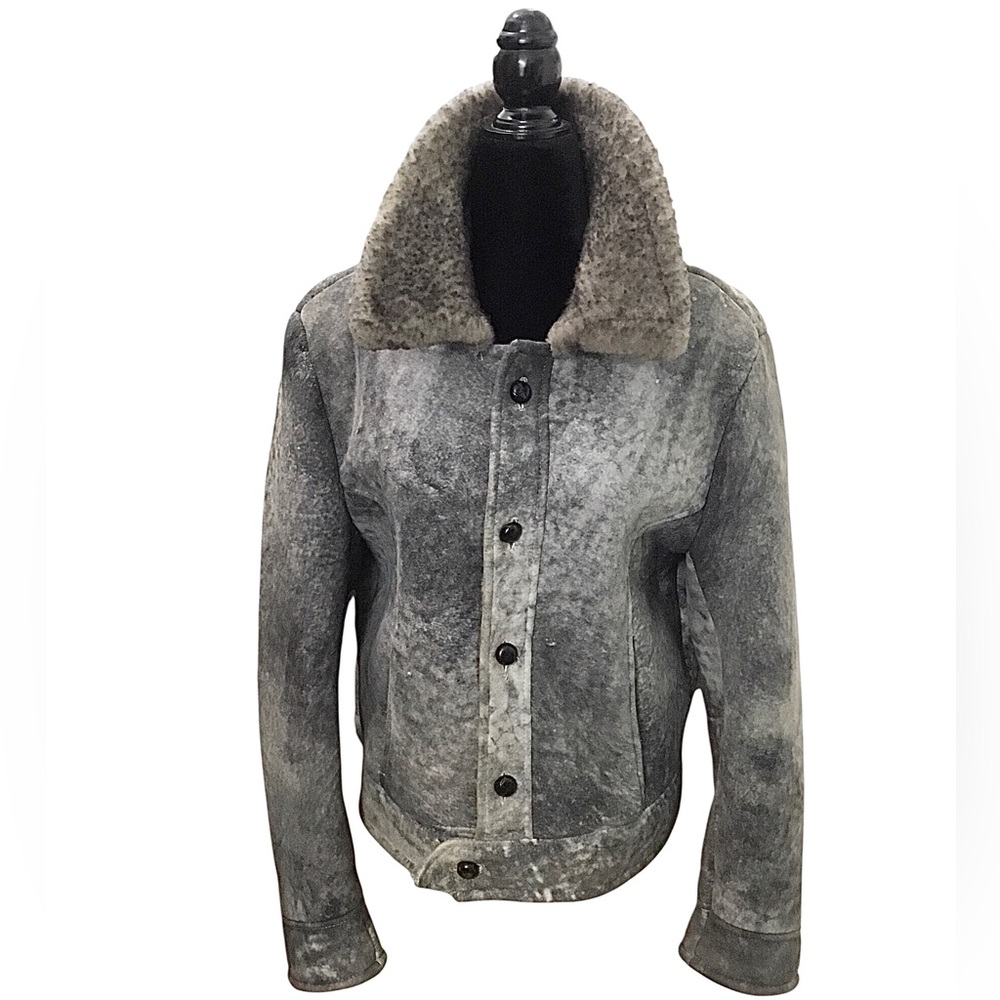 Vintage Matterhorn Napa California Genuine Leather Shearling Jacket Unisex